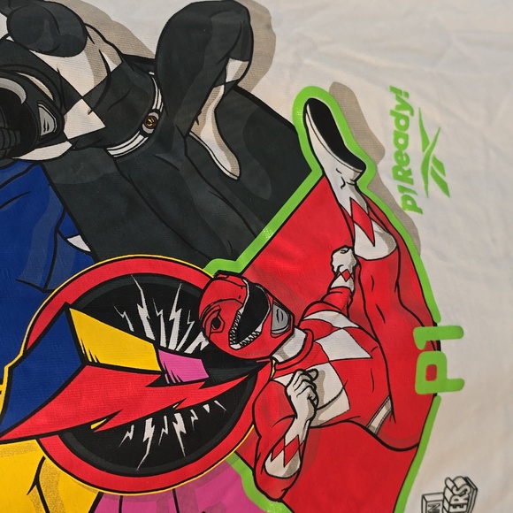 Reebok Mighty Morphin Power Rangers cotton tee, Rare Find - Picture 5 of 11